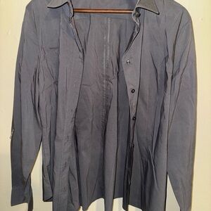 New York & Company Gray Shirt XL